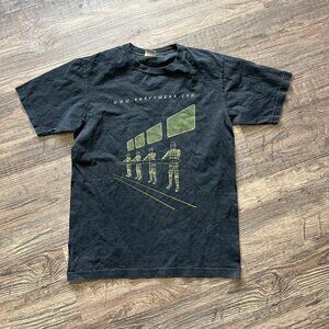 Kraftwerk Rare Tour Shirt Dark Wave Mechanical Adult Medium Punk